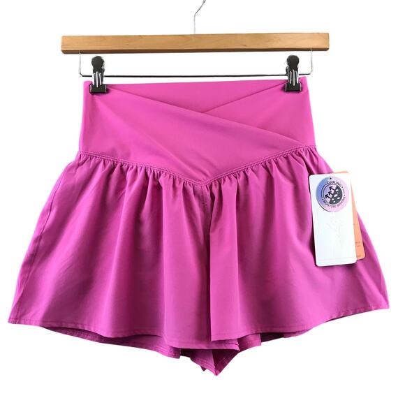 New X by Gottex pink mini skirt lined in pink size M - Picture 1 of 12